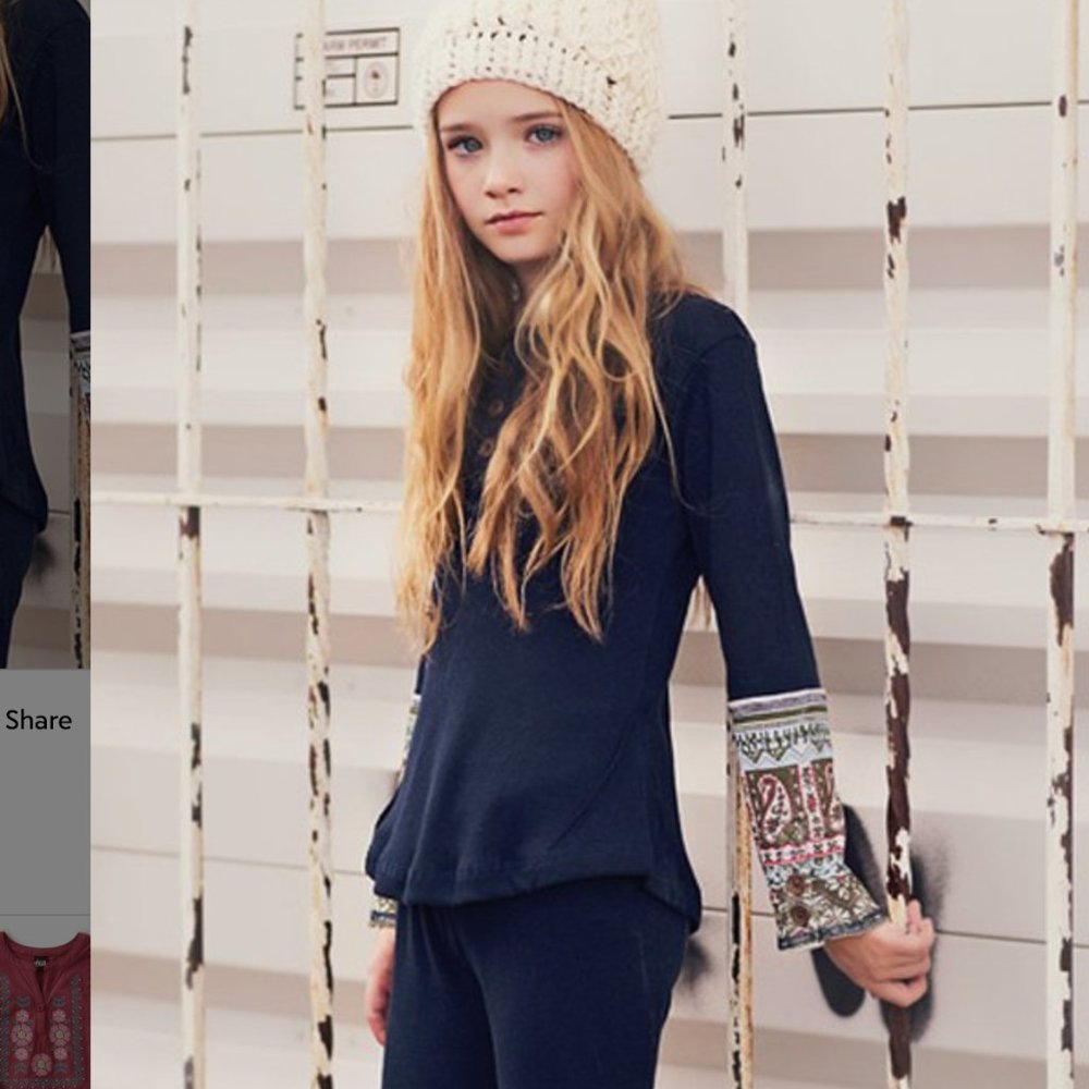 Jak & Peppar Navy Bean Henley | Girls 7